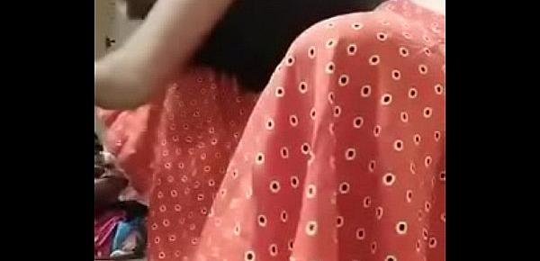  Swathi naidu changing dress to saree